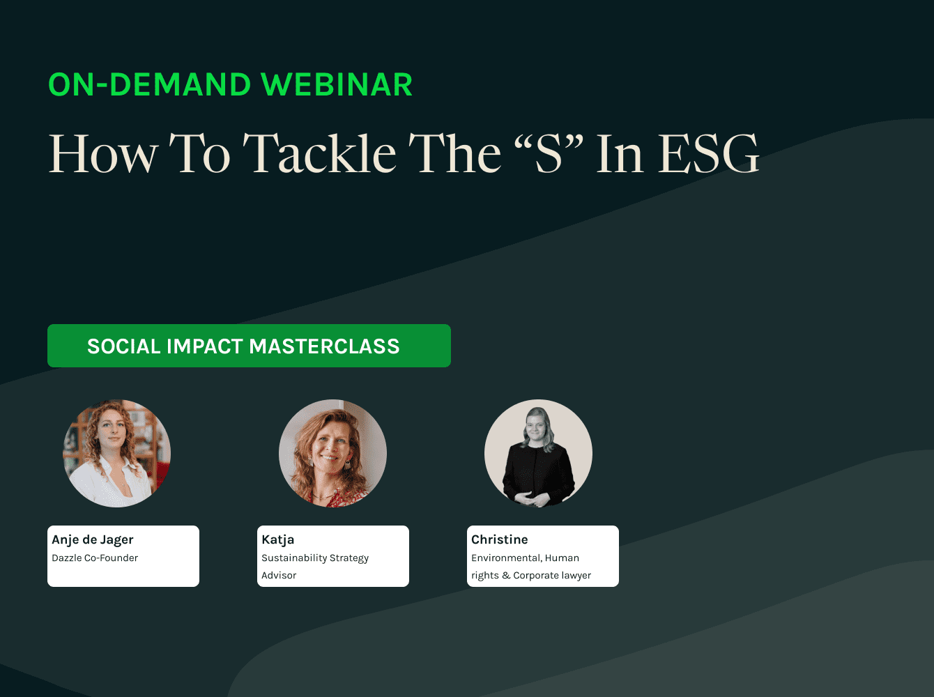 On-Demand Webinar: How To Tackle The ‘S’ in ESG