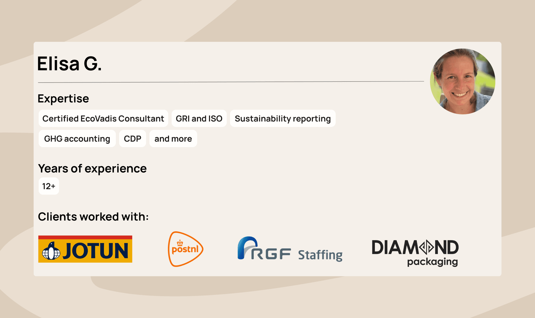 Case study single freelancer card template Case study single freelancer card template